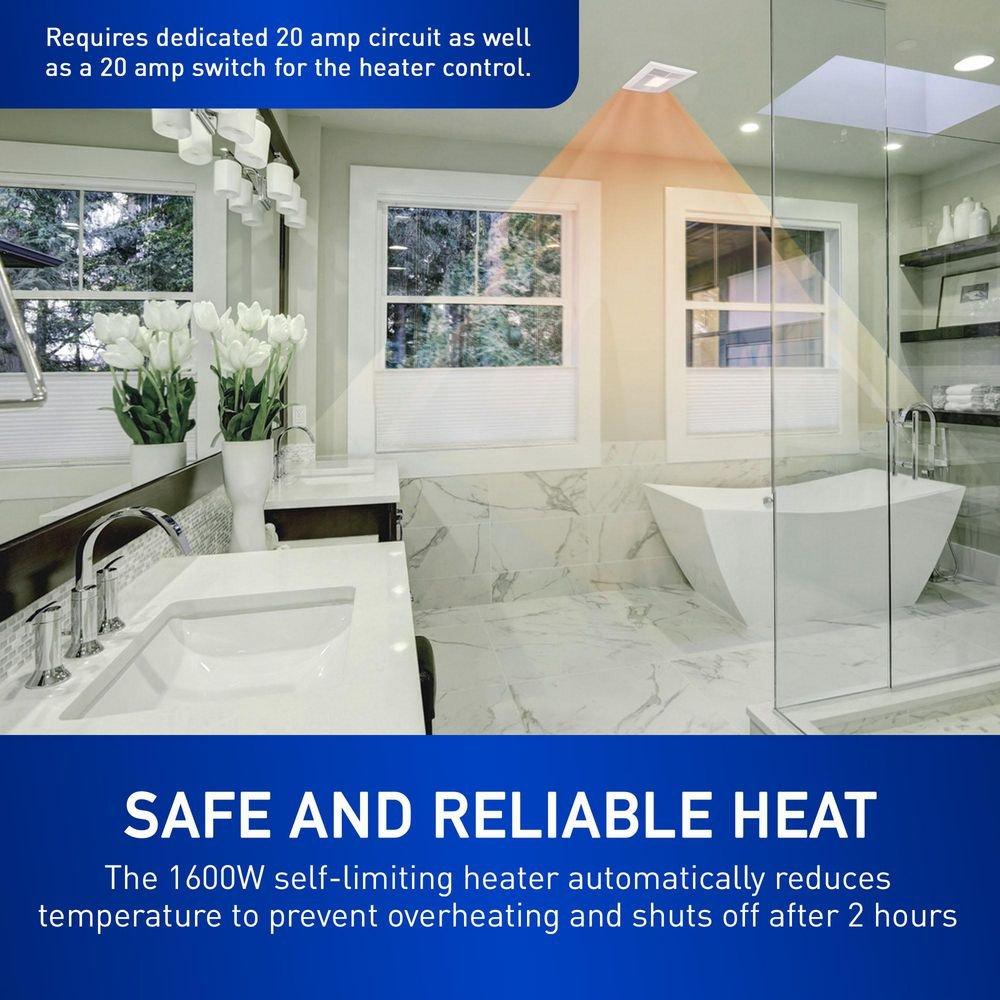 Panasonic White 50-80-110 CFM Ceiling Mount Ventilation Fan in White - 0.3-1.5 Sones 