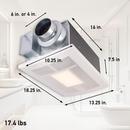Panasonic White 50-80-110 CFM Ceiling Mount Ventilation Fan in White - 0.3-1.5 Sones 