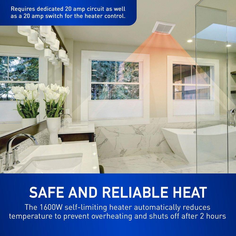 Panasonic White 50-80-110 CFM Ceiling Mount Ventilation Fan in White - 0.3-1.5 Sones 