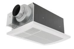 50-80-110 CFM Ceiling Mount Ventilation Fan with Heater in White - 0.3-1.5 Sones