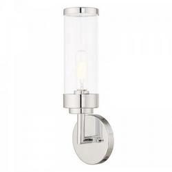 100W 1-Light 15-5/8 in. Wall Sconce in Polished Chrome