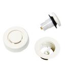 Dearborn White Brass Touch Toe Stopper 