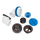 PVC Bath Waste Half Kit with Toe-Tap Stopper with Test Kit in Oil Rubbed Bronze