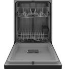 GE&reg; Black 24 in. Front Control Dishwasher 