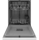 GE&reg; White 24 in. Front Control Dishwasher 