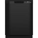 24 in. Built-In Front Control Dishwasher with Power Cord in Black