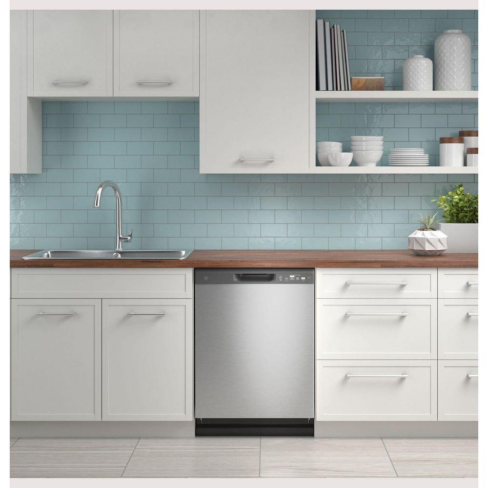 GE&reg; Stainless Steel 24 x 23-3/4 in. Dishwasher 