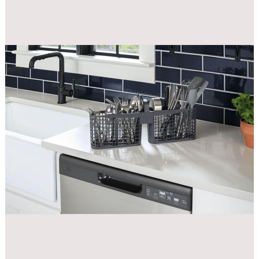 GE&reg; Stainless Steel 24 x 23-3/4 in. Dishwasher 