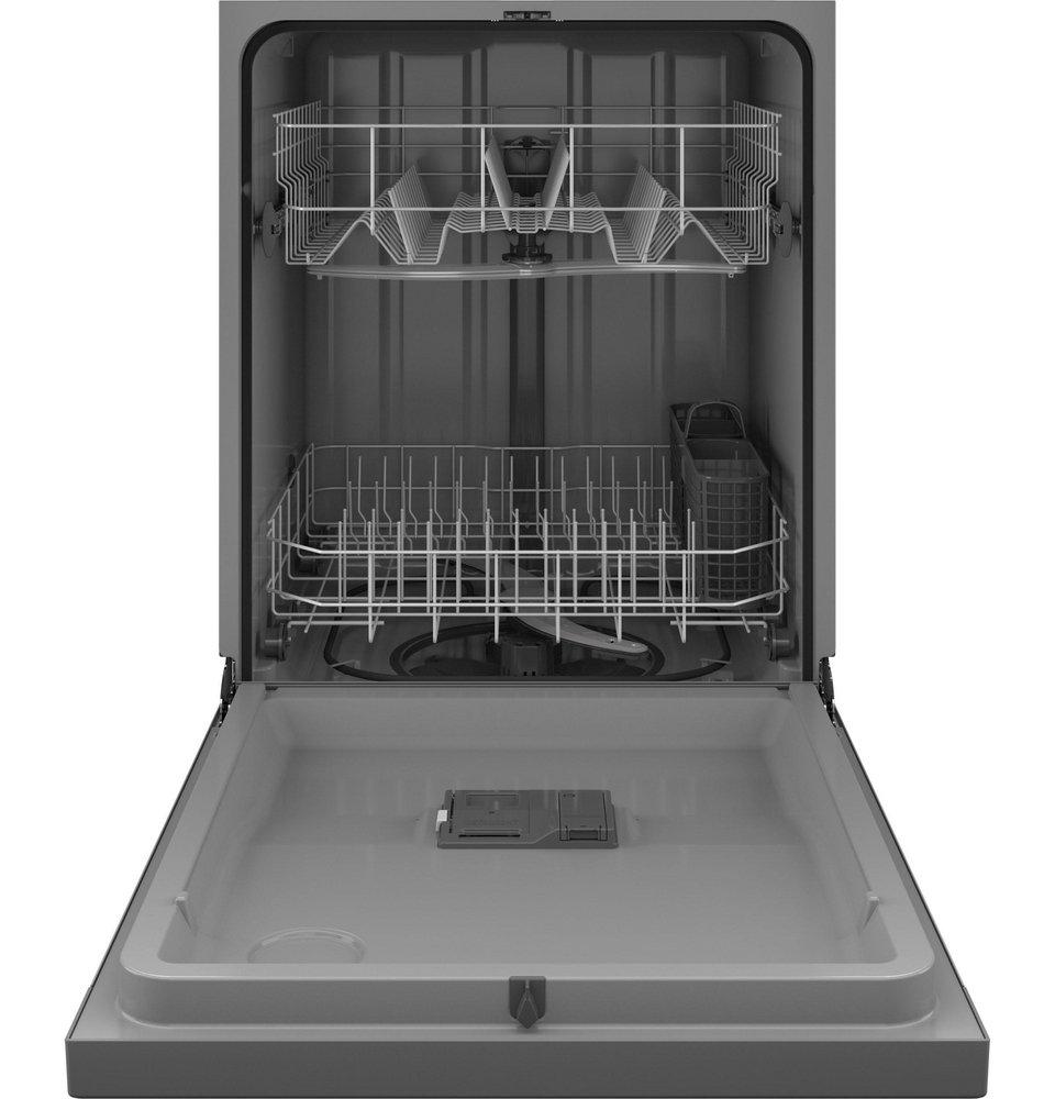 GE® Stainless Steel 24 in. Front Control Dishwasher 