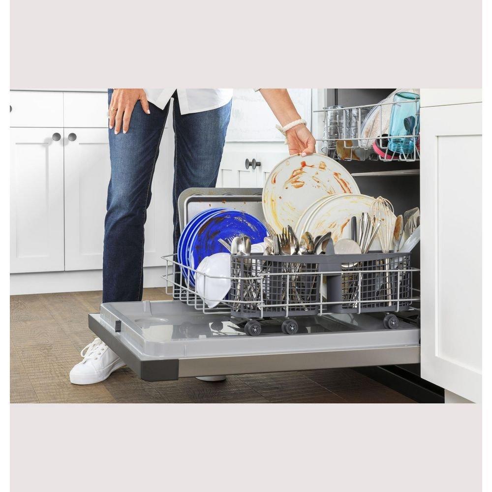 GE&reg; Stainless Steel 24 x 23-3/4 in. Dishwasher 