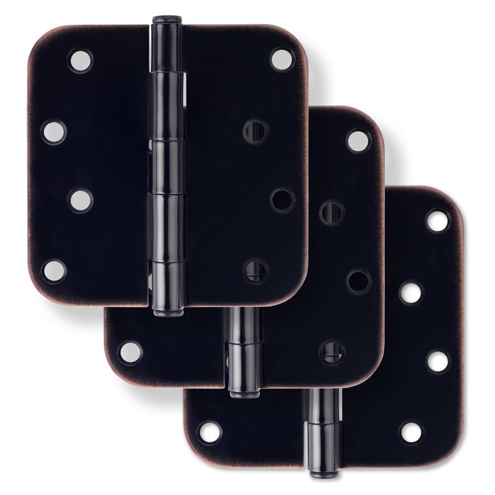 Westcraft Oil Rubbed Bronze 4 in. Steel Door Hinge (Pack of 3) 