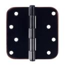 Westcraft Oil Rubbed Bronze 4 in. Steel Door Hinge (Pack of 3) 