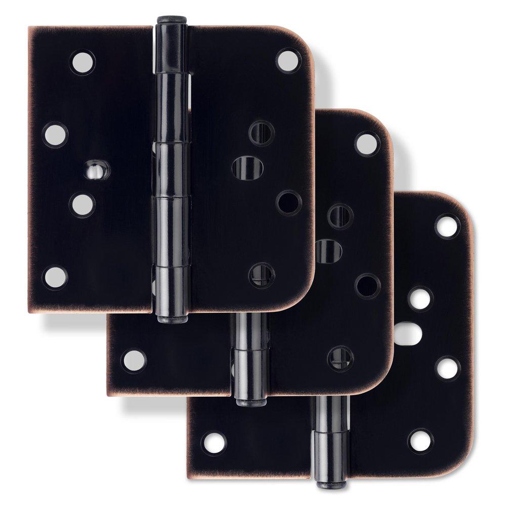 Westcraft Oil Rubbed Bronze 4 in. Steel Security Door Hinge (Pack of 3) 