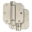 Westcraft Satin Nickel 3-1/2 in. Steel Spring Door Hinge (Pack of 2) 