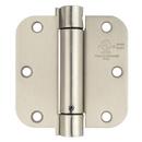 Westcraft Satin Nickel 3-1/2 in. Steel Spring Door Hinge (Pack of 2) 