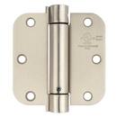 Westcraft Satin Nickel 3-1/2 in. Steel Spring Door Hinge (Pack of 2) 