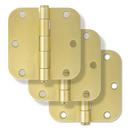 Westcraft Champagne Brass 3-1/2 in. Steel Door Hinge (Pack of 3) 