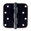 Westcraft Oil Rubbed Bronze 4 in. Steel Ball Bearing Door Hinge (Pack of 2) 