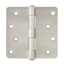 4 in. Steel Door Hinge in Satin Nickel (Pack of 2)