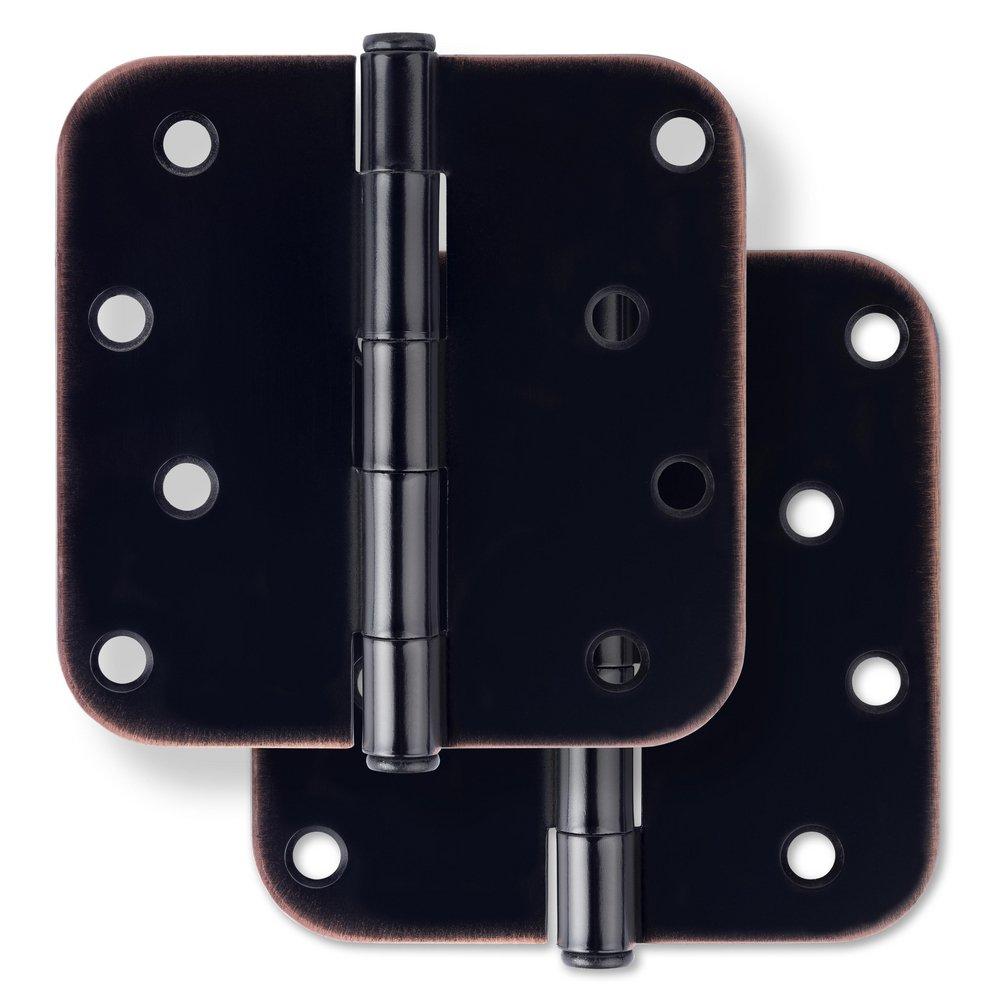 Westcraft Oil Rubbed Bronze 4 in. Steel Door Hinge (Pack of 2) 