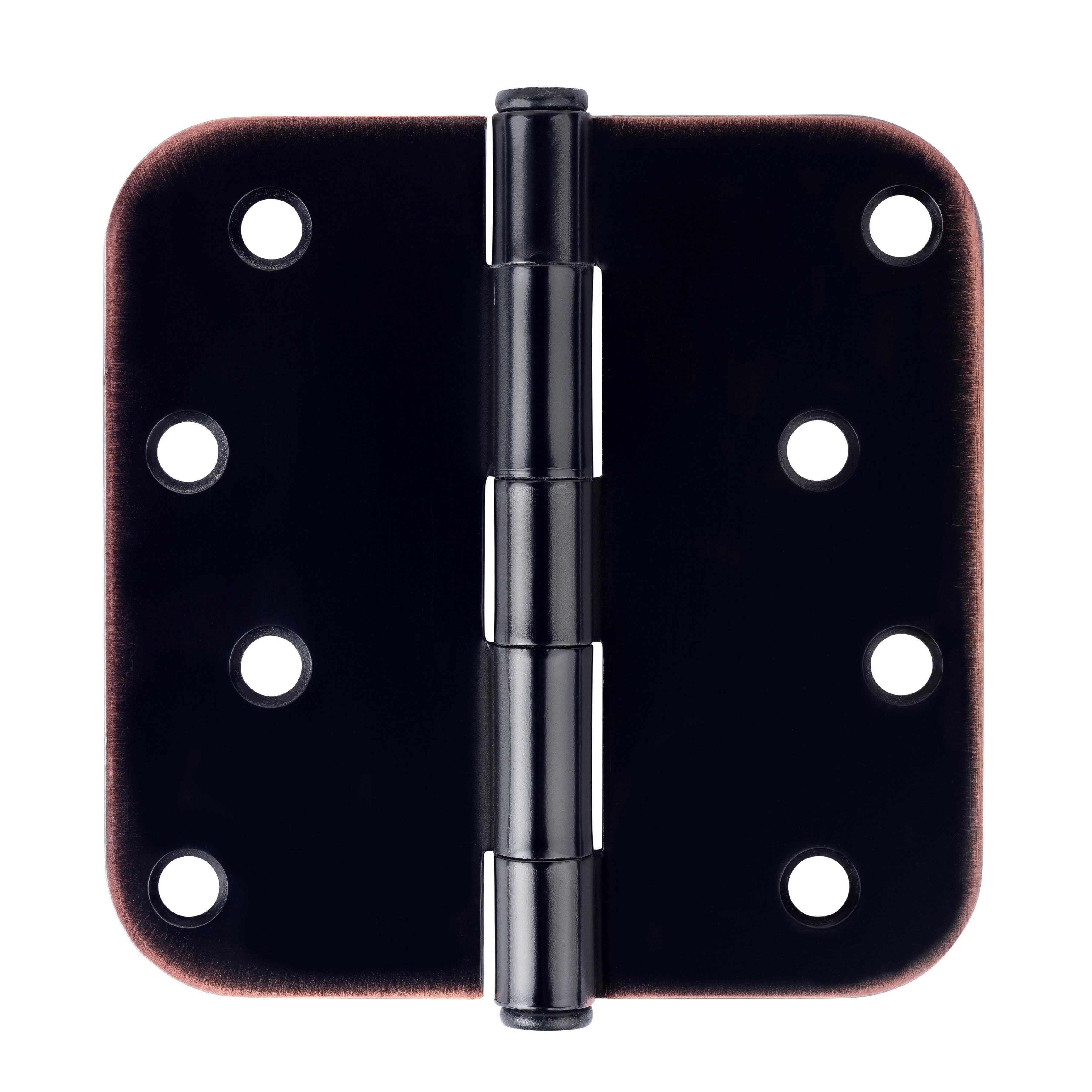 Westcraft Oil Rubbed Bronze 4 in. Steel Door Hinge (Pack of 2) 