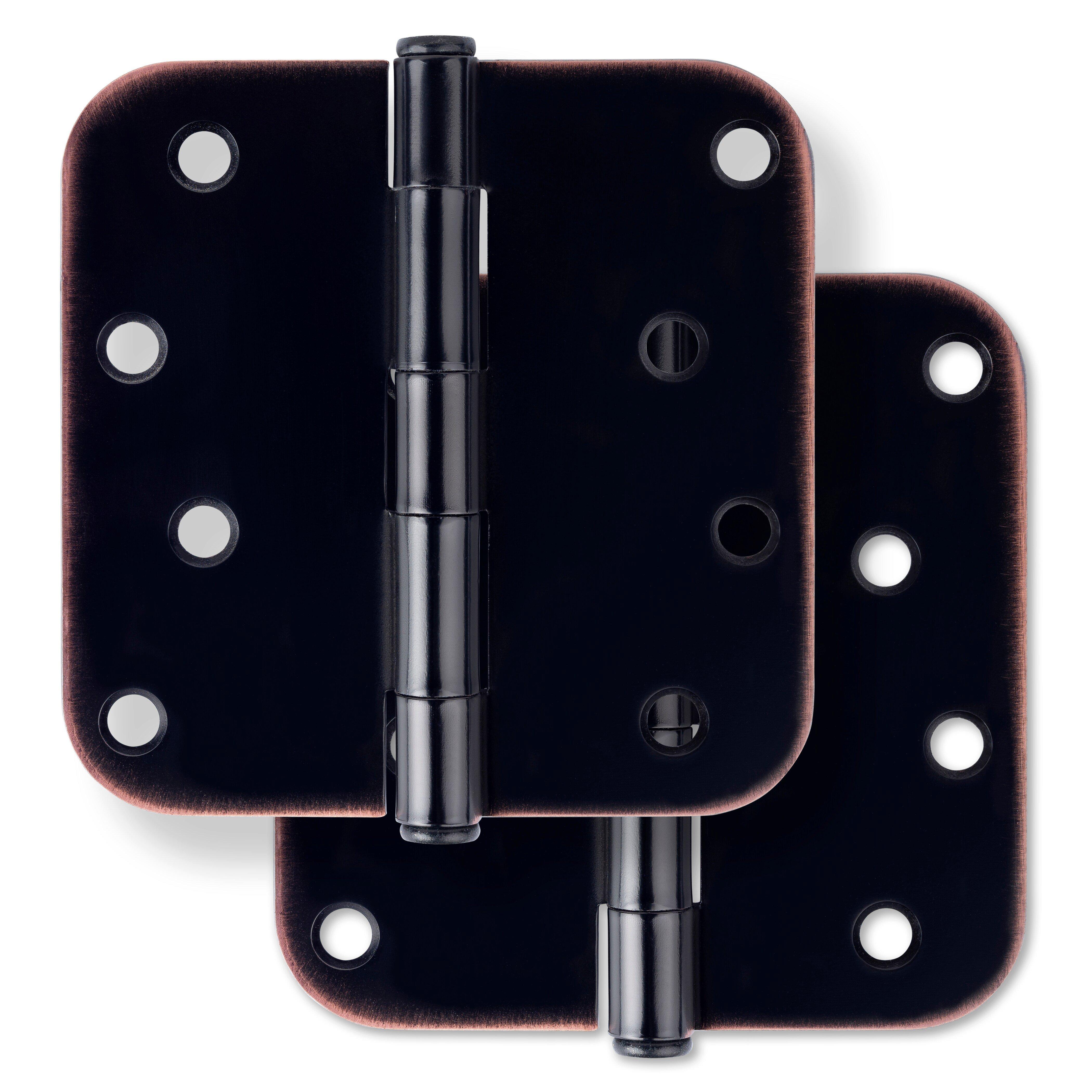 Westcraft Oil Rubbed Bronze 4 in. Steel Door Hinge (Pack of 2) 