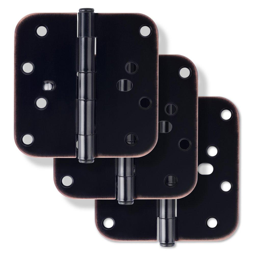 Westcraft Oil Rubbed Bronze 4 in. Steel Security Door Hinge (Pack of 3) 