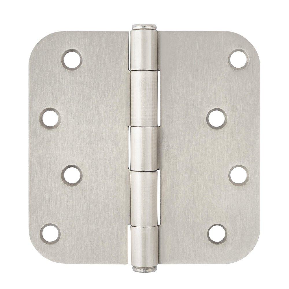 Westcraft Satin Nickel 4 in. Steel Door Hinge (Pack of 3) 