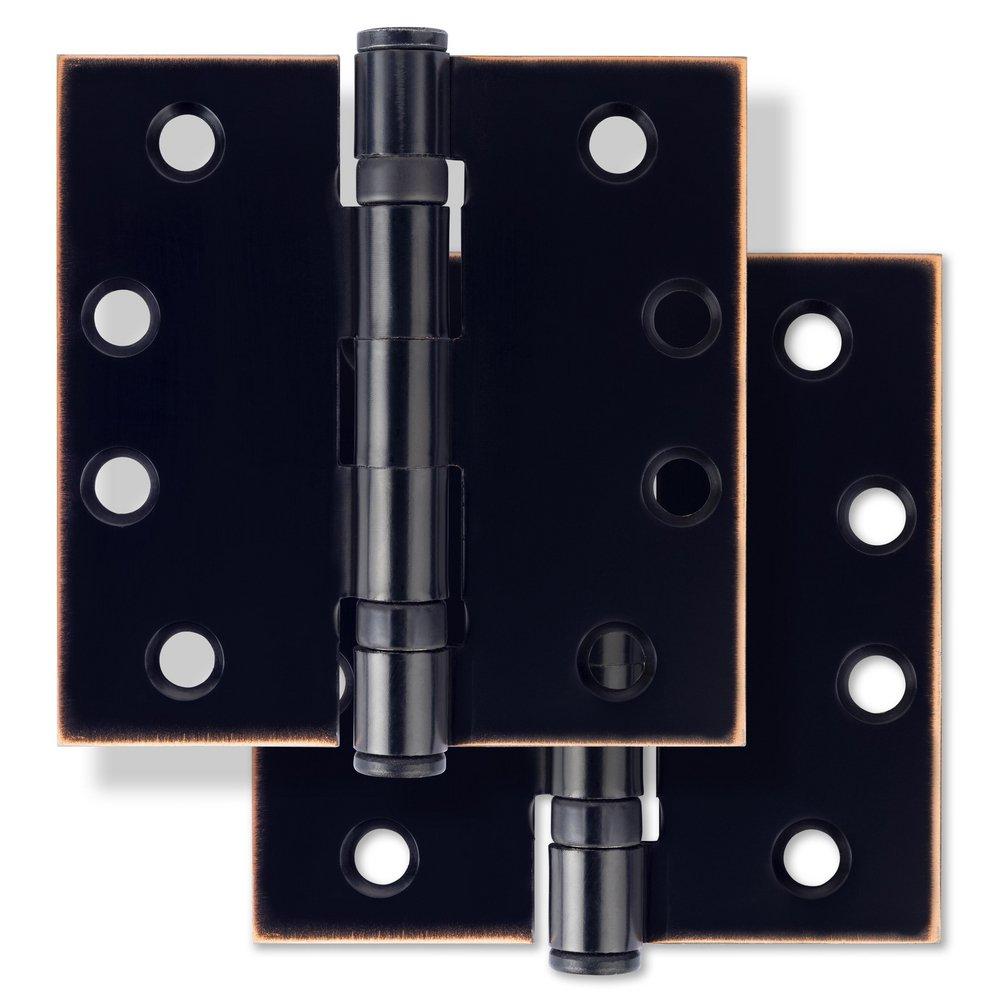 Westcraft Oil Rubbed Bronze 4 in. Steel Ball Bearing Door Hinge (Pack of 2) 