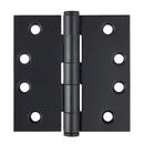 Westcraft Matte Black 4 in. Steel Door Hinge (Pack of 3) 