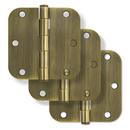 3-1/2 in. Steel Door Hinge in Antique Brass (Pack of 3)