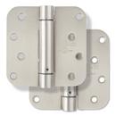 4 in. Steel Spring Door Hinge in Satin Nickel (Pack of 2)