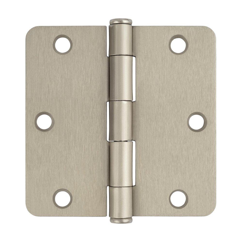 Westcraft Satin Nickel 3-1/2 in. Steel Door Hinge (Pack of 3) 