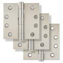Westcraft Satin Nickel 4 in. Steel Door Hinge (Pack of 3) 