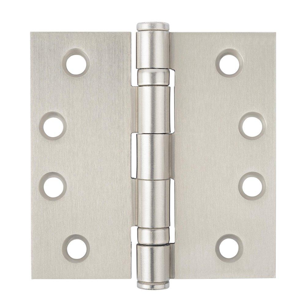 Westcraft Satin Nickel 4 in. Steel Ball Bearing Door Hinge (Pack of 2) 