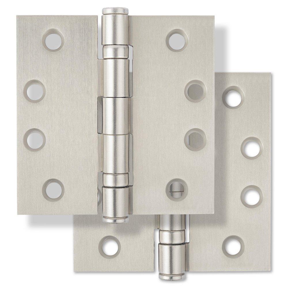 Westcraft Satin Nickel 4 in. Steel Ball Bearing Door Hinge (Pack of 2) 