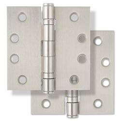4 in. Steel Ball Bearing Door Hinge in Satin Nickel (Pack of 2)