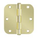 Westcraft Polished Brass 3-1/2 in. Steel Door Hinge (Pack of 3) 