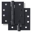 4 in. Steel Ball Bearing Door Hinge in Matte Black (Pack of 2)