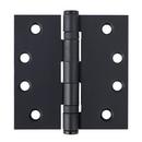 Westcraft Matte Black 4 in. Steel Ball Bearing Door Hinge (Pack of 2) 