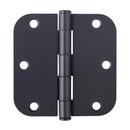 Westcraft Matte Black 3-1/2 in. Steel Door Hinge (Pack of 2) 
