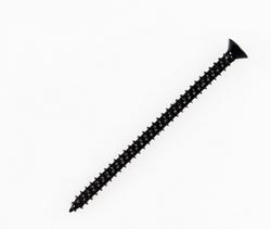 3 in. #9 Steel Door Hinge Screw in Matte Black (Pack of 8)