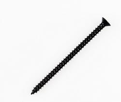 3 in. #9 Steel Door Hinge Screw in Matte Black (Pack of 8)