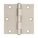 Westcraft Satin Nickel 3-1/2 in. Steel Door Hinge (Pack of 3) 