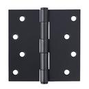 Westcraft Matte Black 4 in. Steel Door Hinge (Pack of 2) 