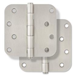 4 in. Steel Door Hinge in Satin Nickel (Pack of 2)
