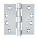 Westcraft Satin Chrome 4 in. Steel Ball Bearing Door Hinge (Pack of 2) 