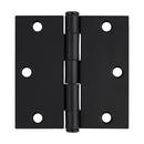 Westcraft Matte Black 3-1/2 in. Steel Door Hinge (Pack of 3) 