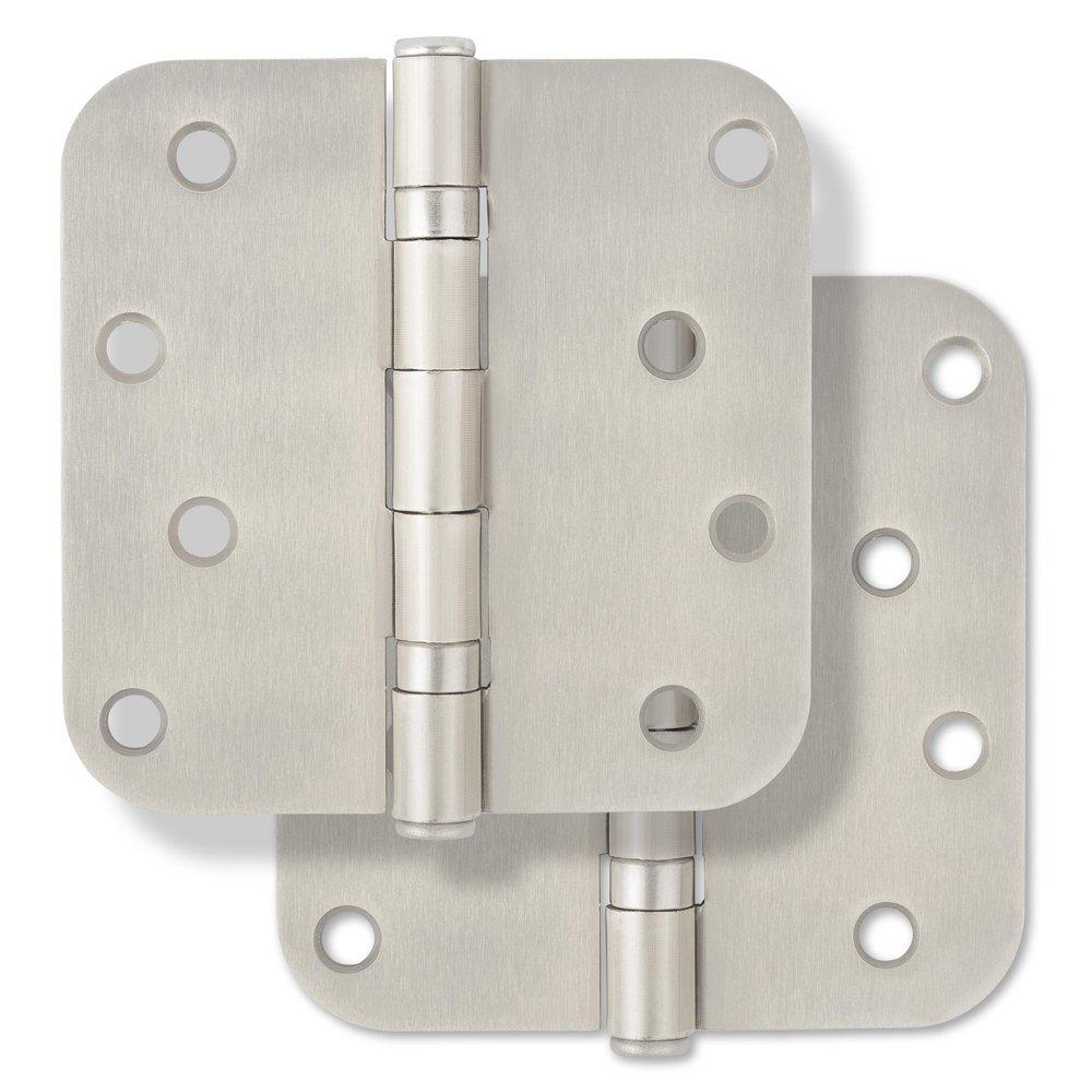 Westcraft Satin Nickel 4 in. Steel Ball Bearing Door Hinge (Pack of 2) 