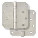 Westcraft Satin Nickel 4 in. Steel Ball Bearing Door Hinge (Pack of 2) 